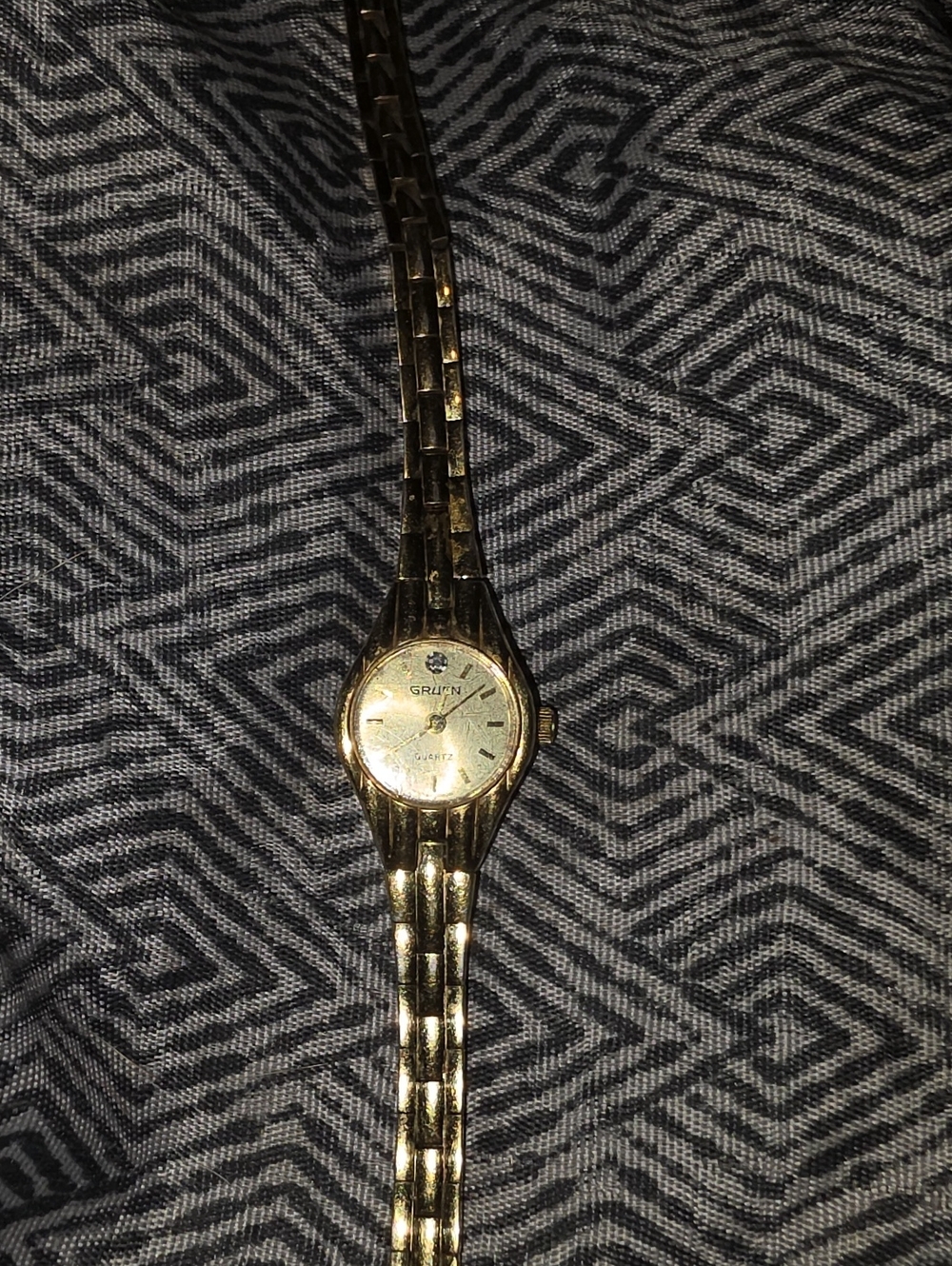 Gruen Women's Gold-Tone Link Bracelet Watch